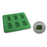 Molde silicona porotos verdes